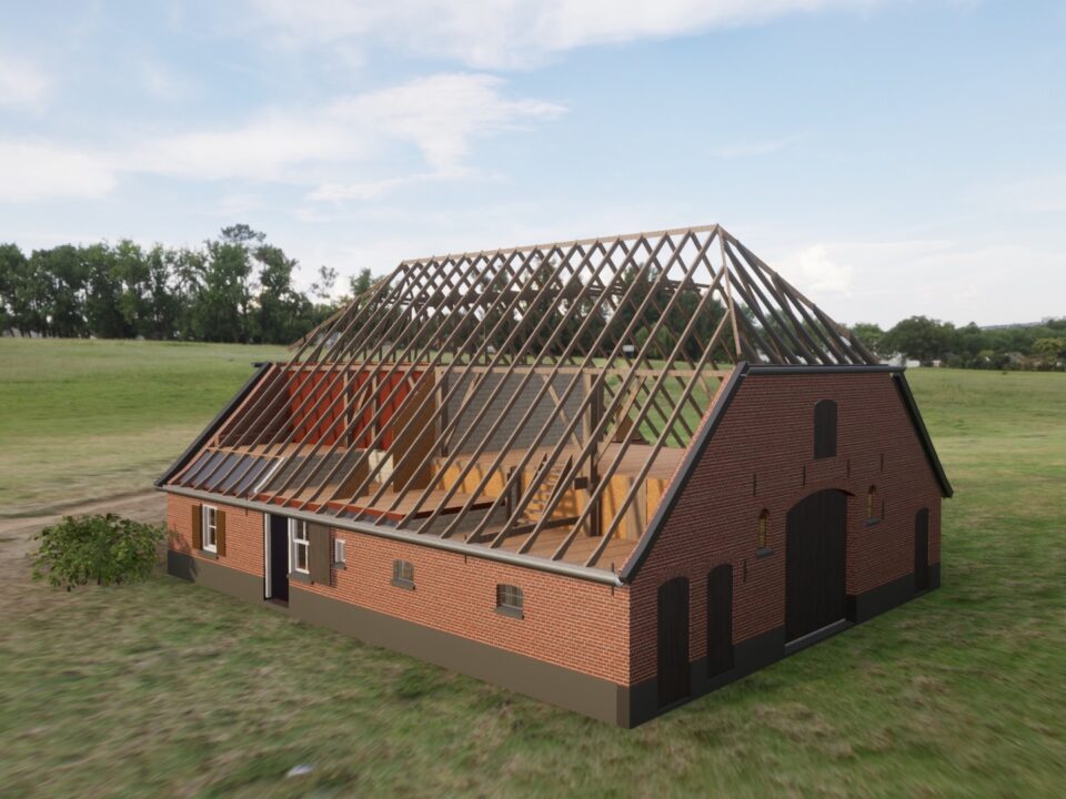 renovatie boerderij obv puntenwolk